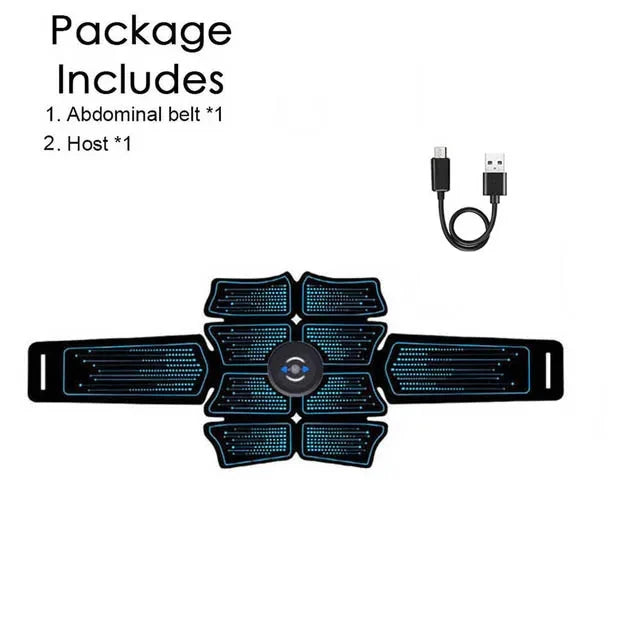 Eletroestimulador EMS Abdominal Muscle Stimulator Electric Massager Electrostimulation Hip Trainer Home Gym Fitness Equipment